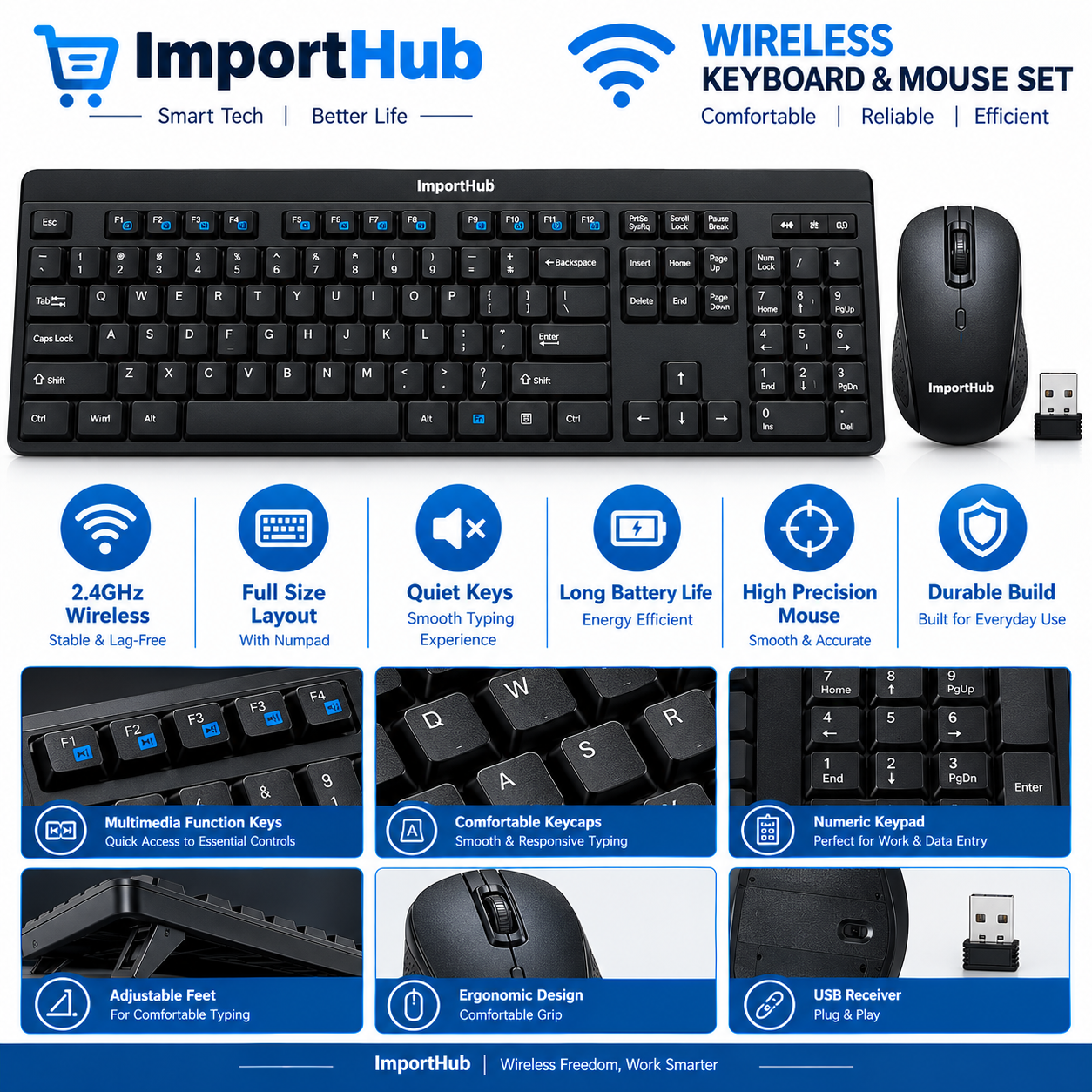 Eagle Tec Wireless Keyboard &Mouse