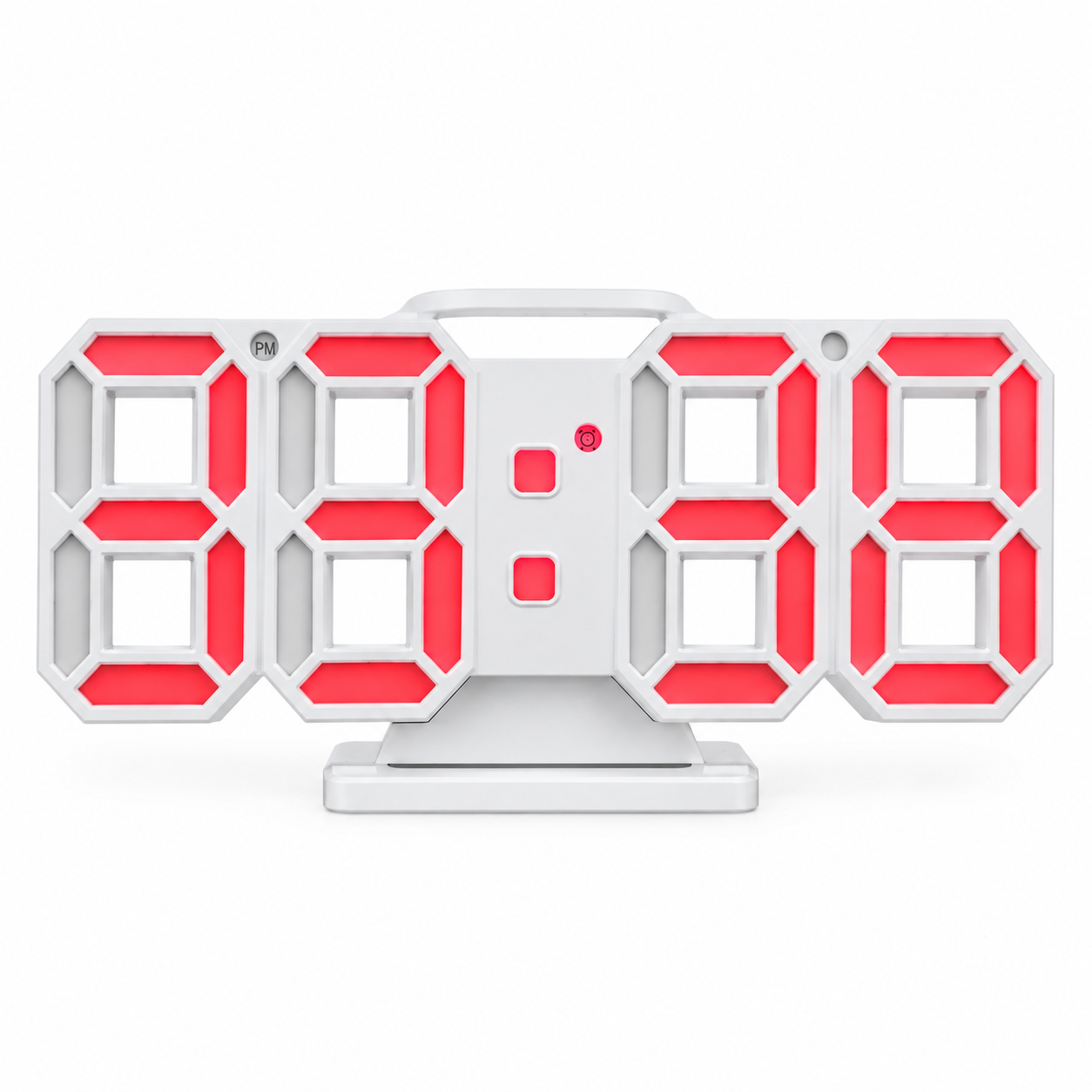 3D LED Digital Alarm Clock with Temperature Display
