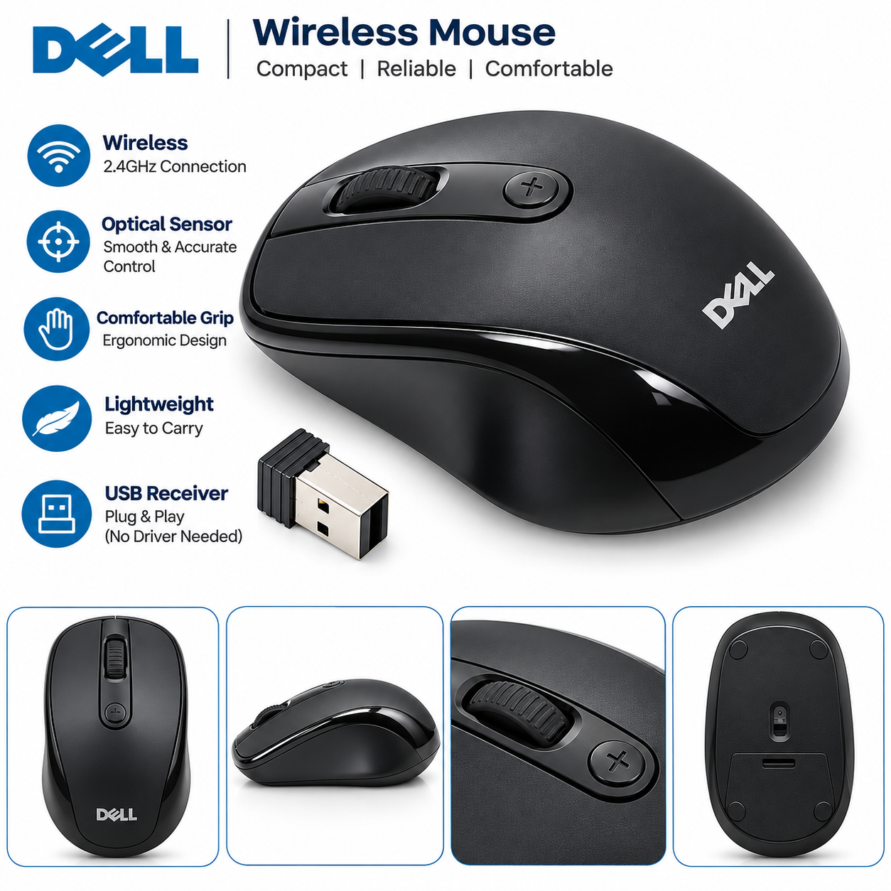 Dell 2.4GHZ Wireless Mouse