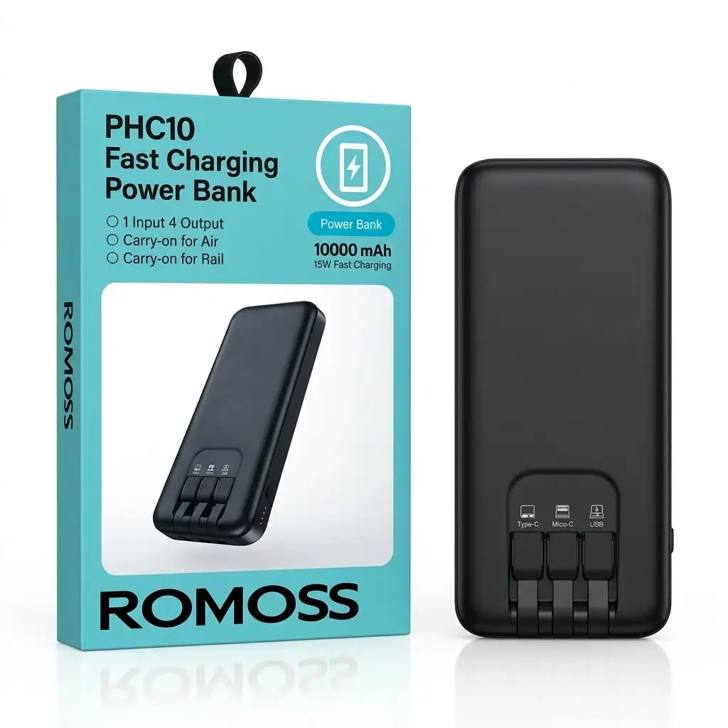 Romoss 10000mAh 15W PHC10 Fast Charging Power Bank