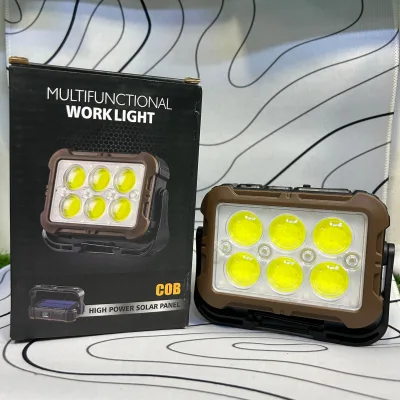 Multi-Functional Work Light High Power Solar Panel With Type-C Port