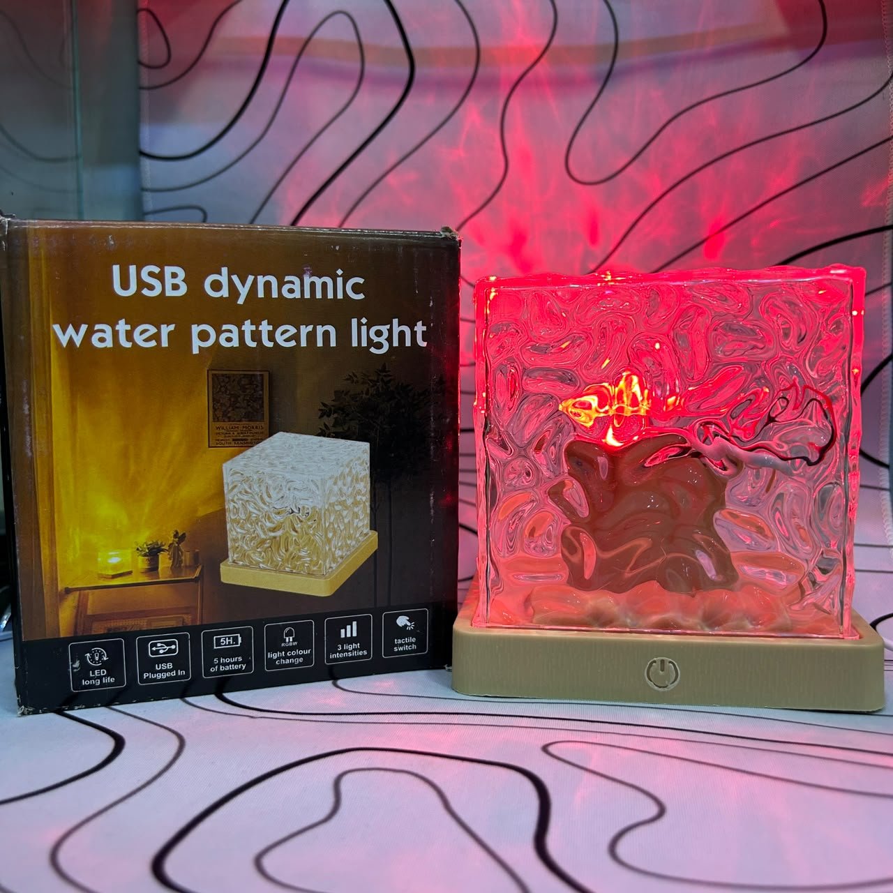 USB Dynamic Water Pattern Light
